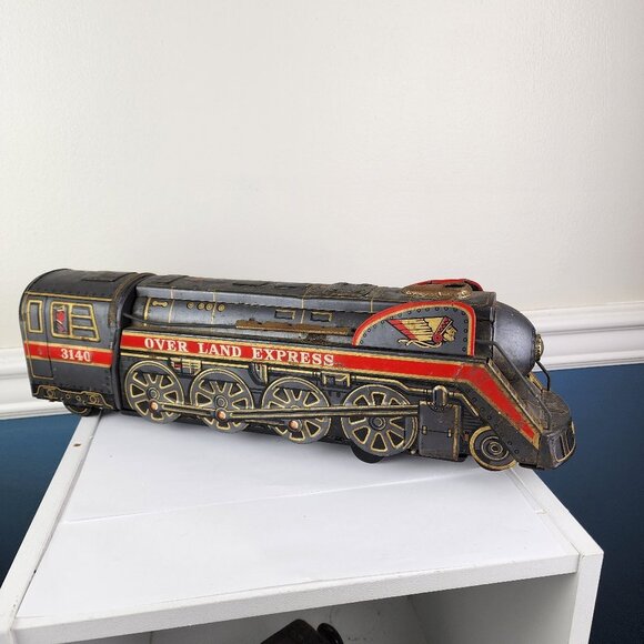 Modern Toys Vintage Over Land Express Metal Train Japan - Picture 1 of 8